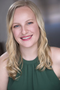 Chloe Greenfield Blonde Actor Headshot Smiling Inviting Happy