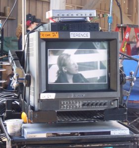 Chloe Greenfield Sarah ER Actress Filming Monitor Behind The Scenes