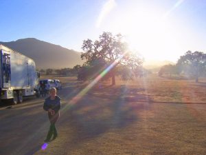 Chloe Greenfield Sarah ER Behind The Scenes Shooting on Location